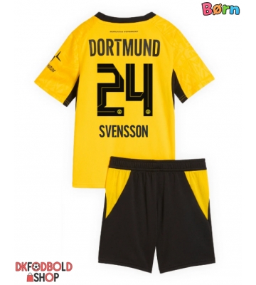Borussia Dortmund Daniel Svensson #24 Hjemmebanesæt Børn 2026-27 Kort ærmer (+ korte bukser)